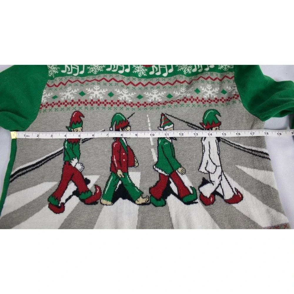 The Beatles Abbey Road Ugly Christmas Sweater Music‎ Fun Holiday Size Medium